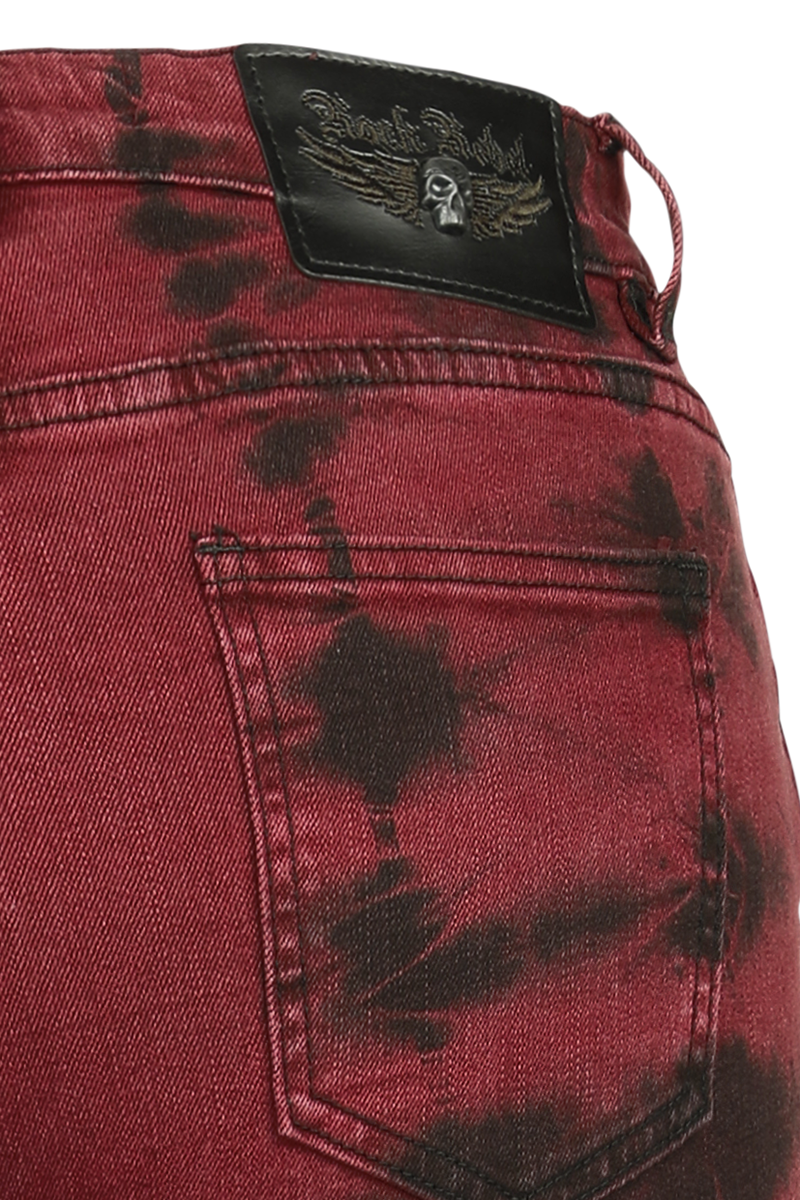 Thumbnail - Rock Rebel by EMP Megan Jeans schwarz rot in W32L34