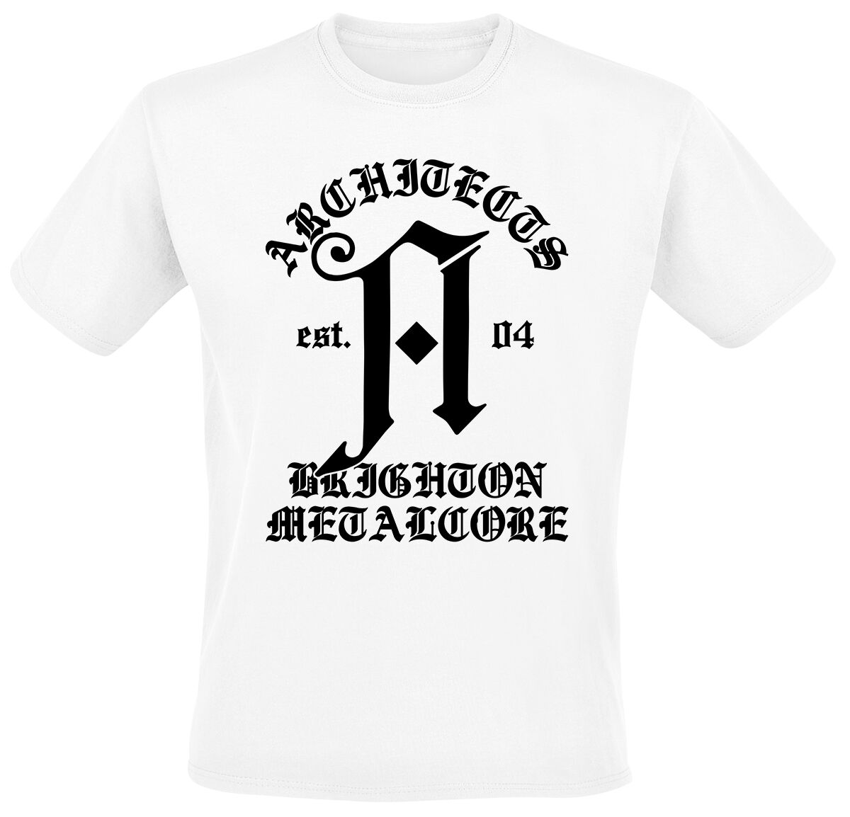 Architects Medieval T-Shirt weiß in XXL