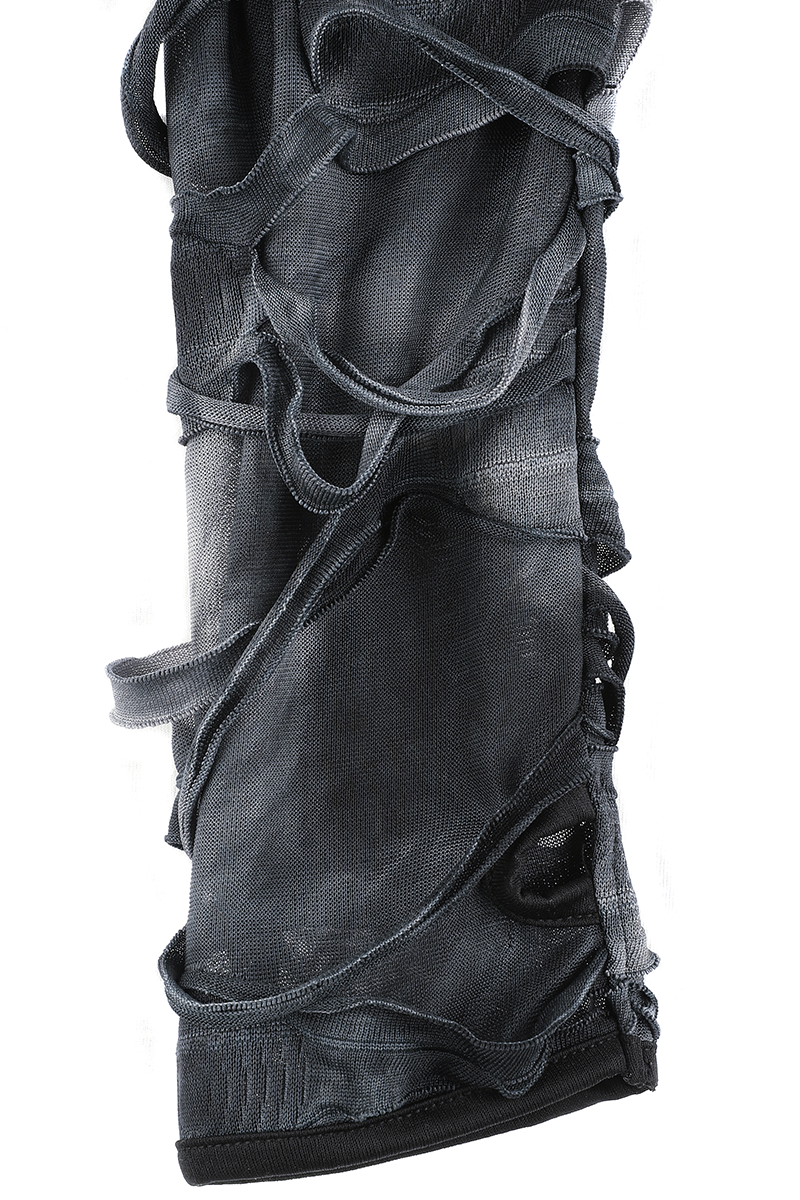 Thumbnail - Chemical Black Viola Top Langarmshirt schwarz grau in XL