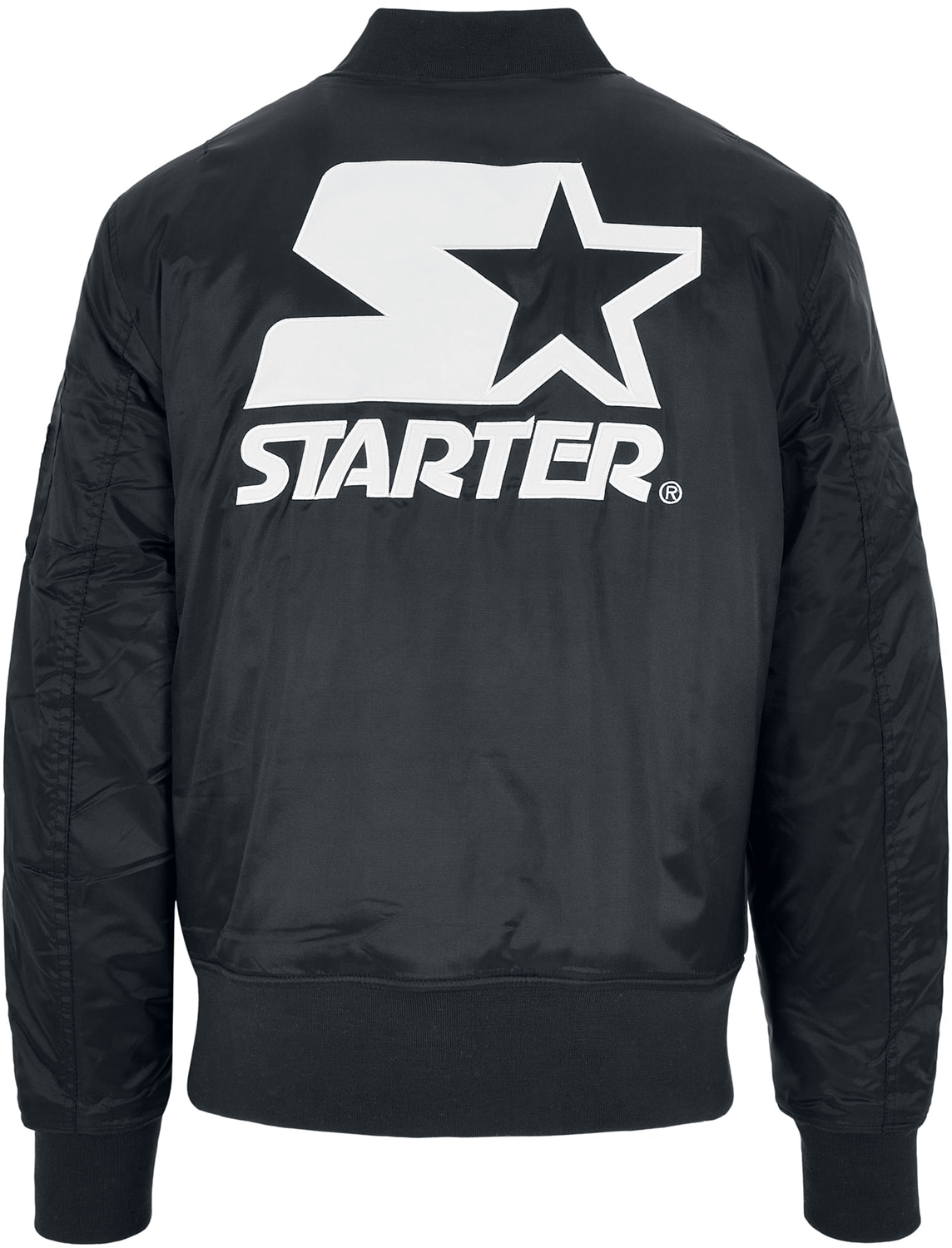 Starter Bomberjacke - Starter The Classic Logo Bomber Jacket - S bis XL - für Männer - Größe S - schwarz