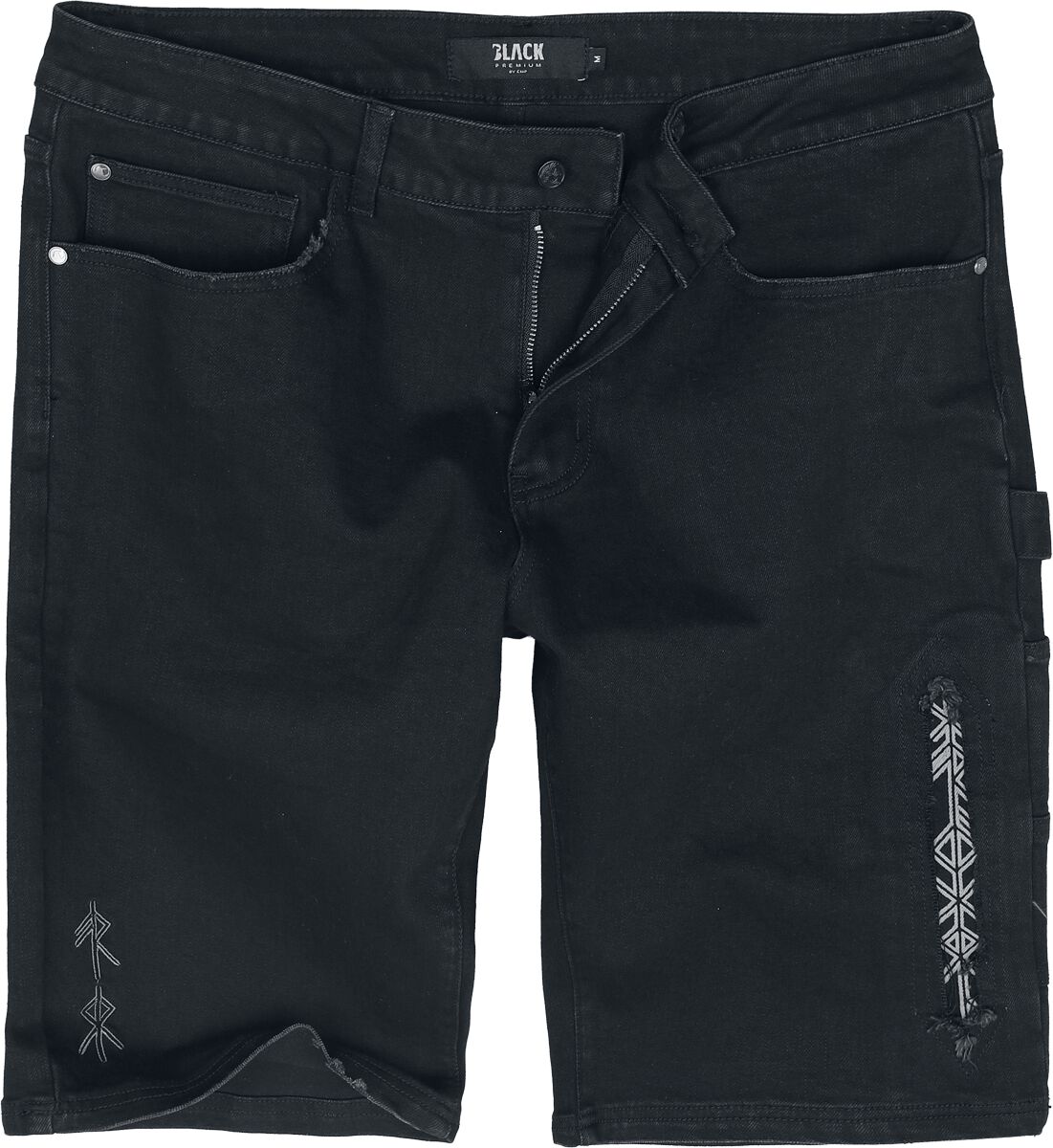 4068143324106 - Celtic Snake Denimshorts Short schwarz in M