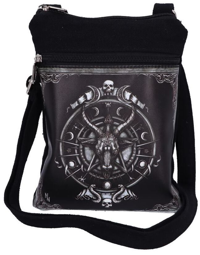 Nemesis Now – Gothic Umhängetasche – Baphomet – schwarz/weiß Nemesis Now – Gothic Umhängetasche – Baphomet – schwarz/weiß