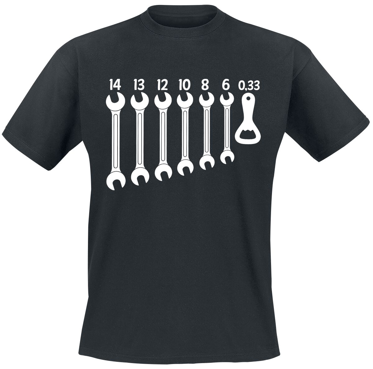 Alkohol & Party T-Shirt - Schlüssel Öffner - M bis 4XL - für Männer - Größe XXL - schwarz
