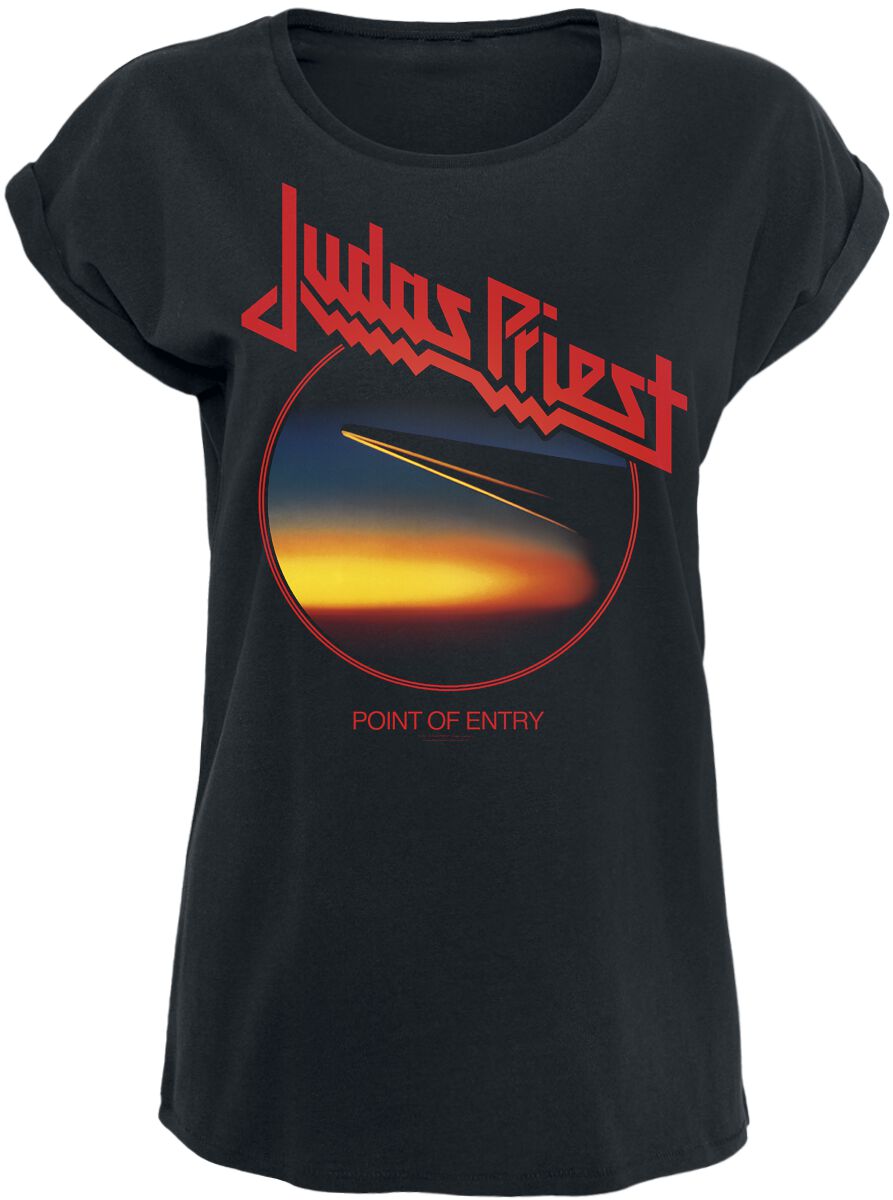 Judas Priest Point Of Entry Circle T-Shirt black