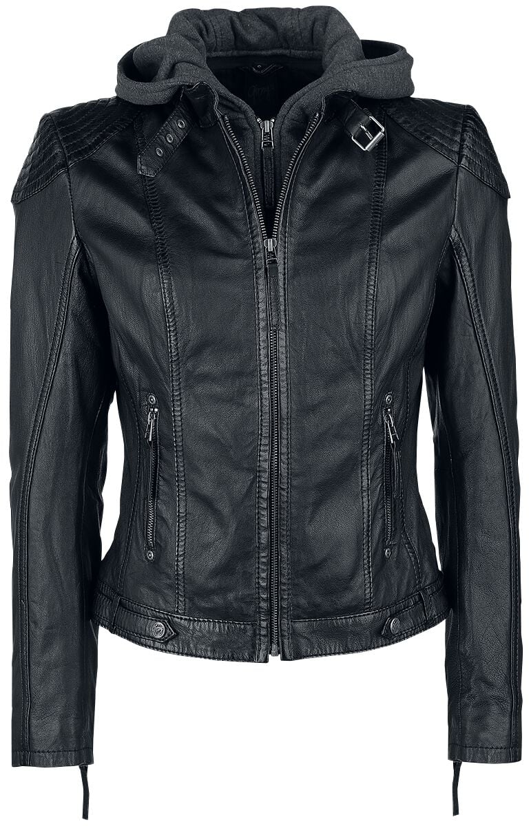 Mauritius  Leather Jacket - Cacey LEGV - for Women - black