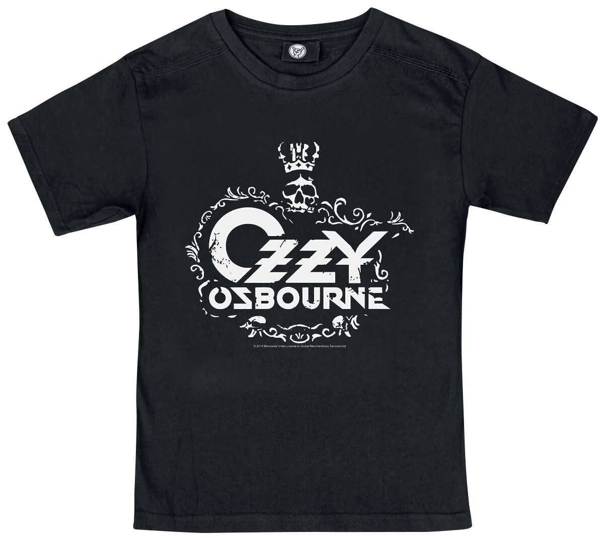 T-shirt de Ozzy Osbourne - Metal Kids - Skull - 92 - pour filles & garçonse - noir