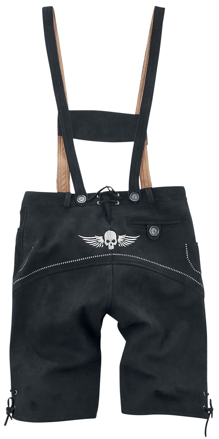 Kunstskinnbukse  av EMP Special Collection - Oktoberfest Kunstlederhose Sepp - Herrer - svart
