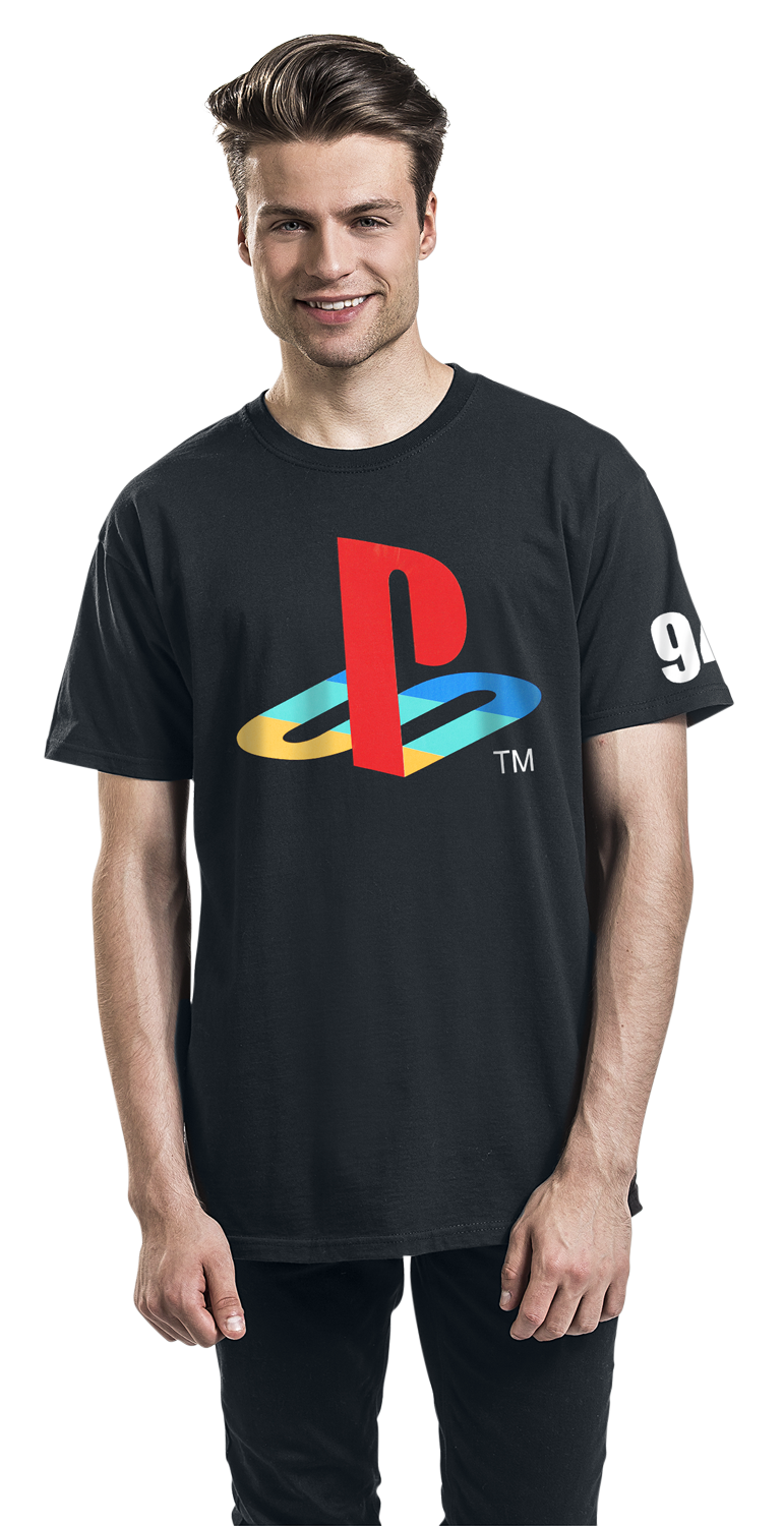 Playstation Logo T-Shirt schwarz