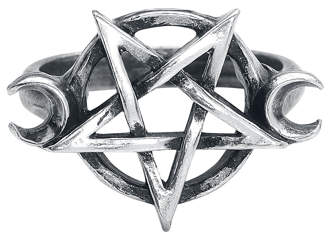 Alchemy Gothic Goddess Ring silver coloured