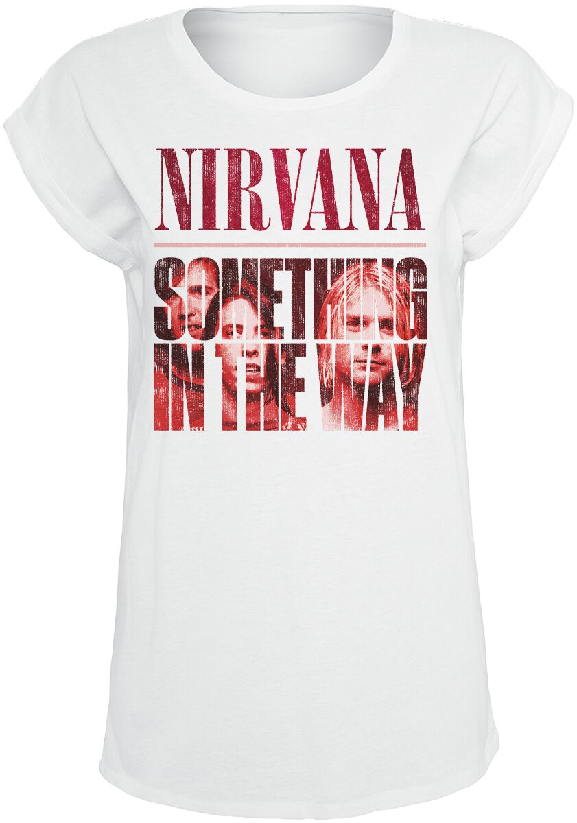 T-Shirt Manches courtes de Nirvana - SITW Image - S à XXL - pour Femme - blanc