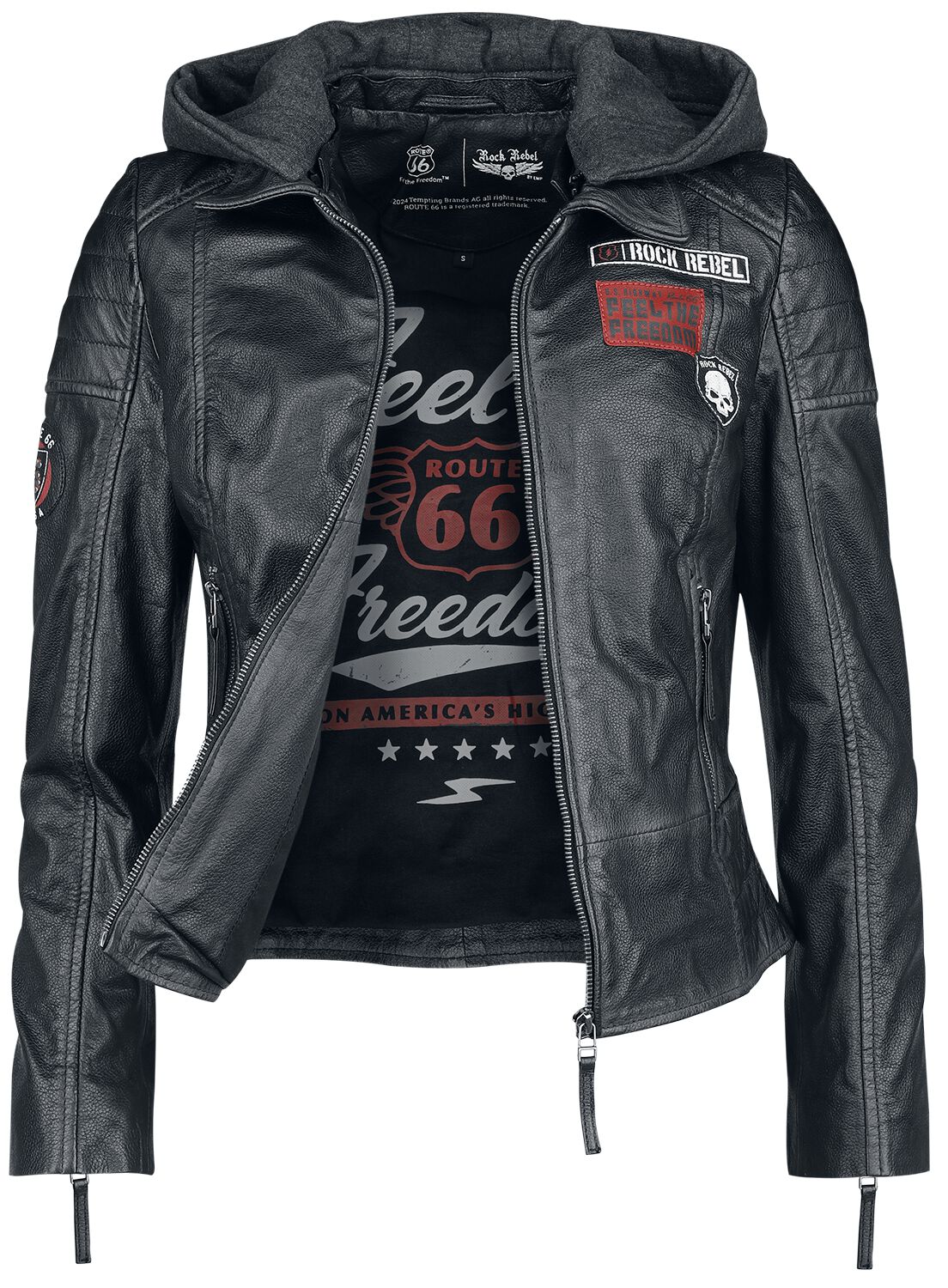 Schwarze Lederjacke Reserved Lederjacke Bikerjacke Mit Dekorativem