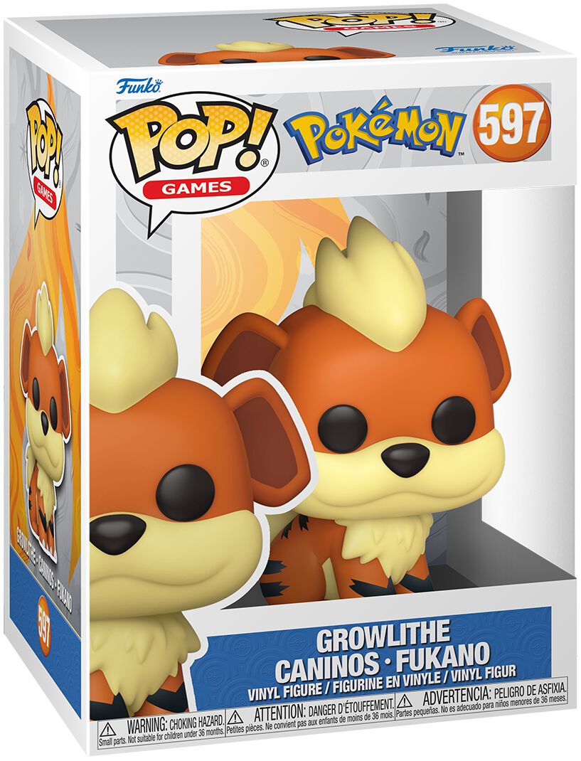Pokémon – Growlithe Vinyl Figur 597 – Funko Pop! Figur – Funko Shop Deutschland