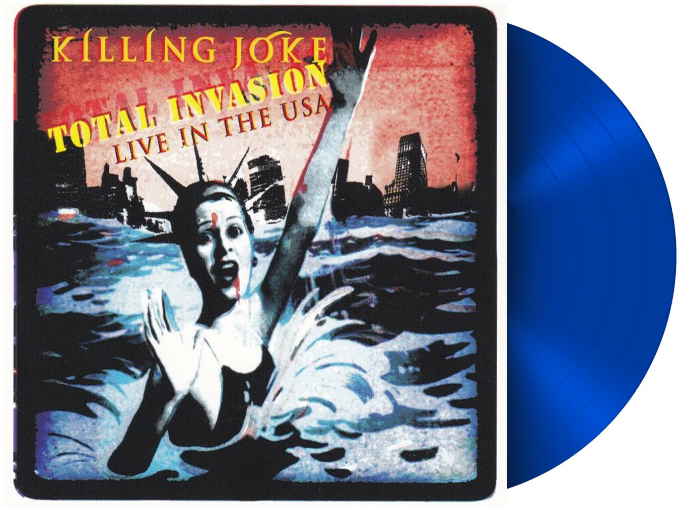 Killing Joke Total invasion - Live in the USA LP blue