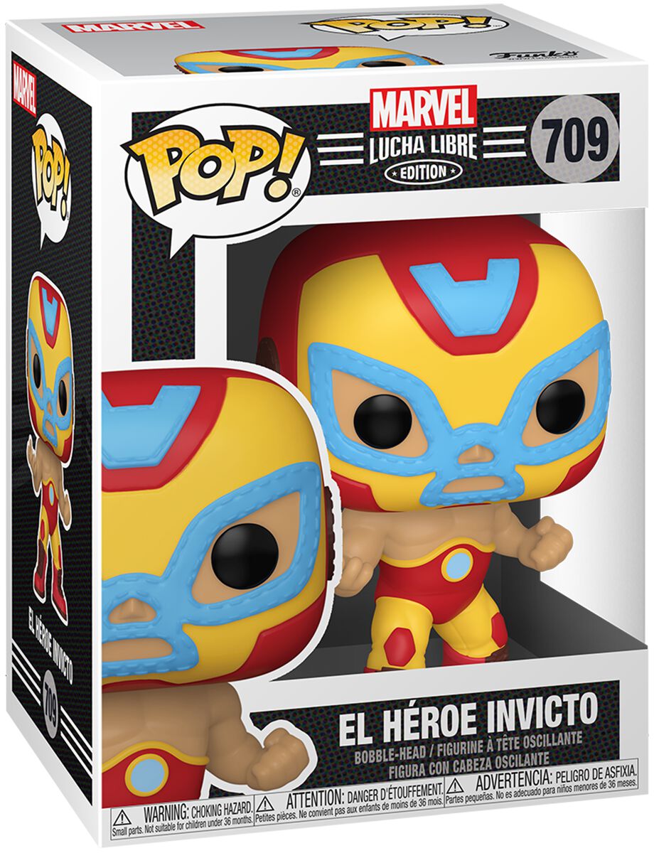 Image of Iron Man El Héroe Invicto - Marvel Luchadores - Vinyl Figur 709 Sammelfigur Standard