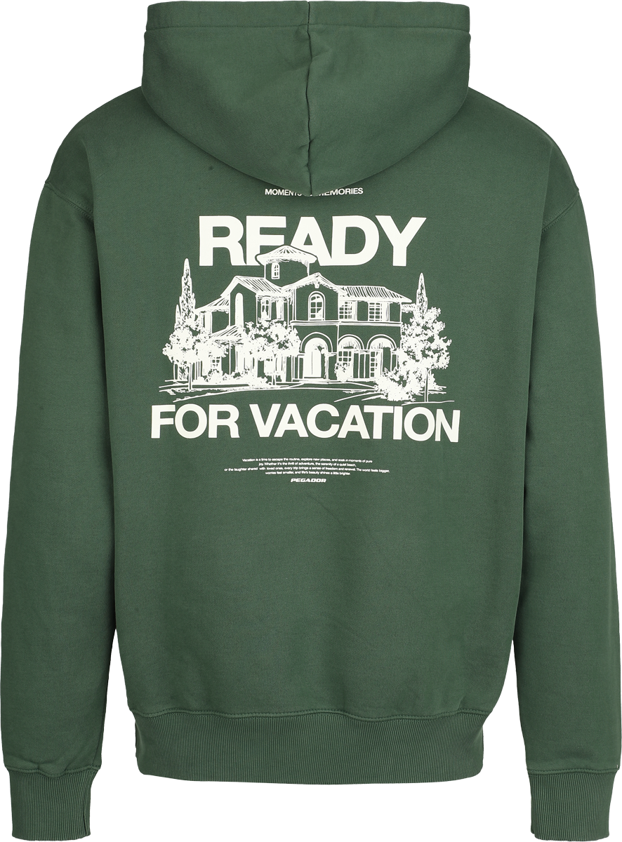 Pegador Bovec Oversized Hoodie Kapuzenpullover grün in M
