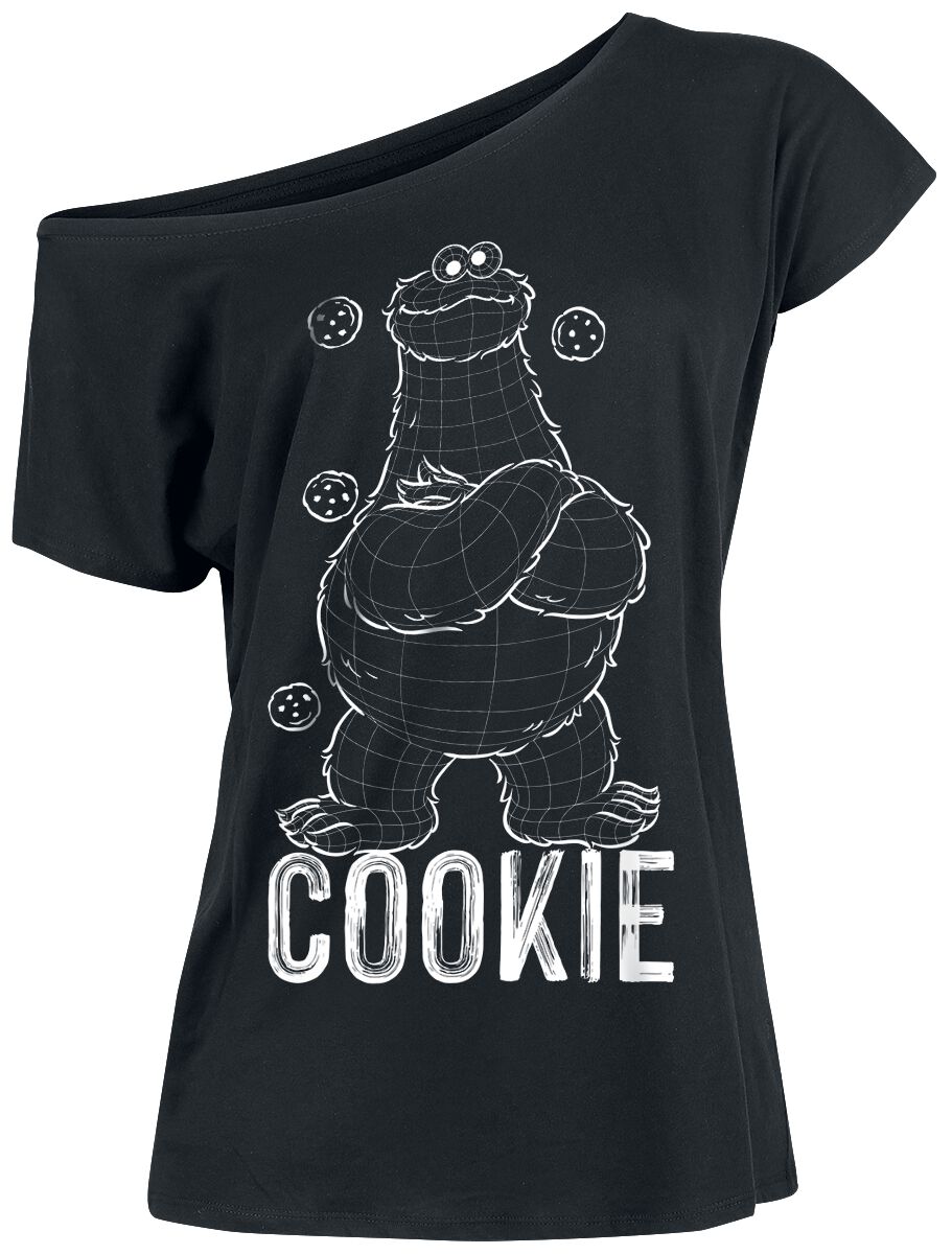 Sesame Street Cookie T-Shirt black