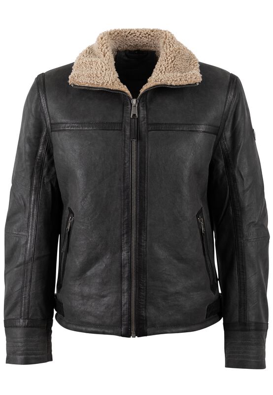 Mauritius Lederjacke - MMArcticon - S bis 3XL - für Männer - Größe S - anthrazit