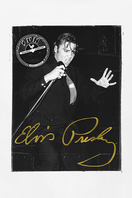 Presley, Elvis Signature Portrait T-Shirt weiß