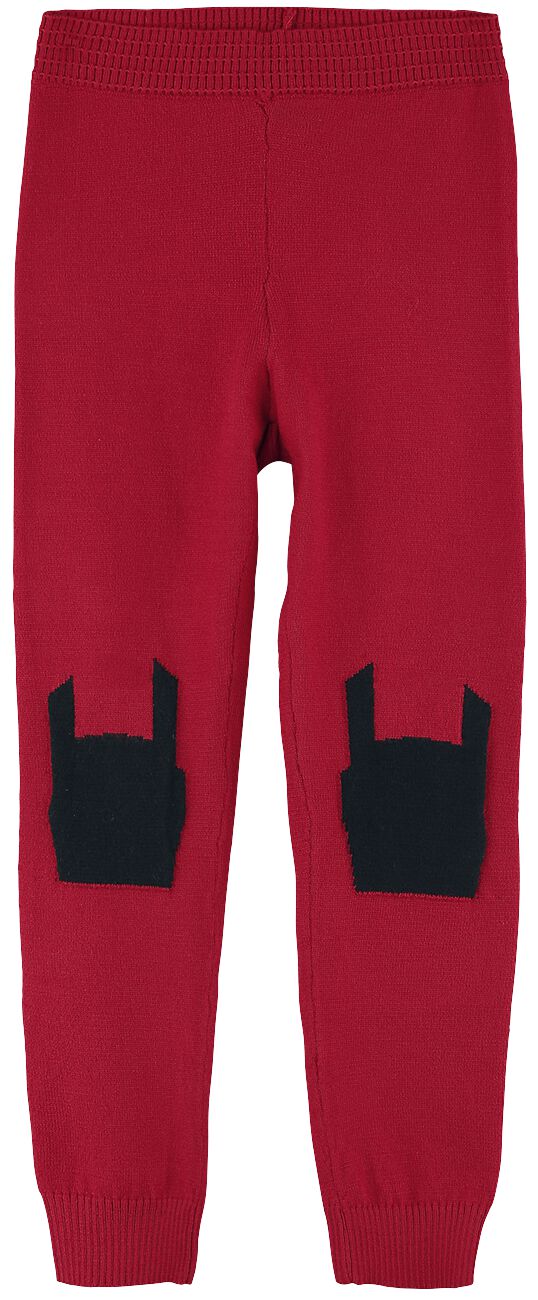 EMP Basic Collection Leggings with Rockhands on the Knees Leggings red