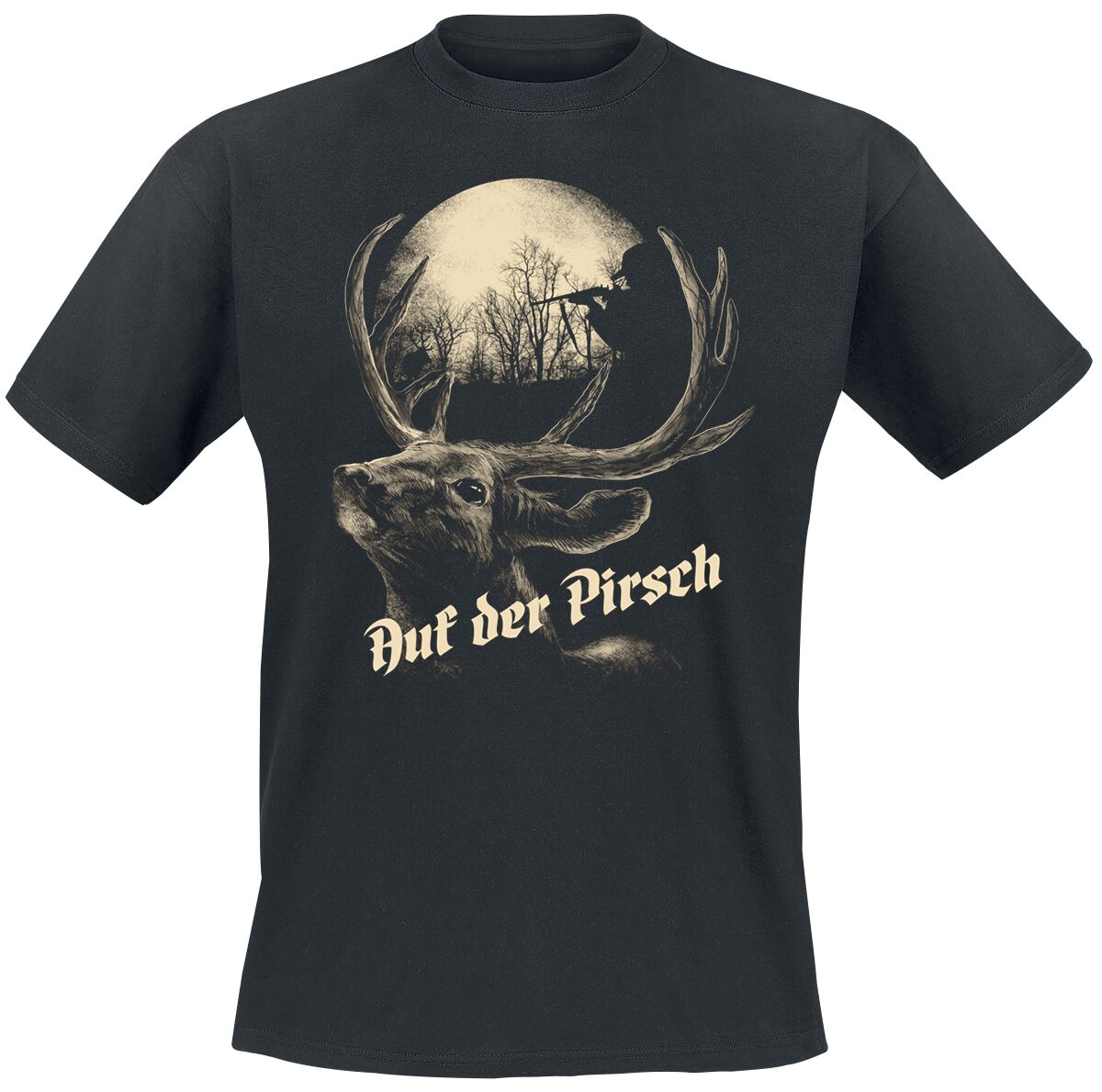 Sprüche Auf der Pirsch T-Shirt schwarz Sprüche Auf der Pirsch T-Shirt schwarz
