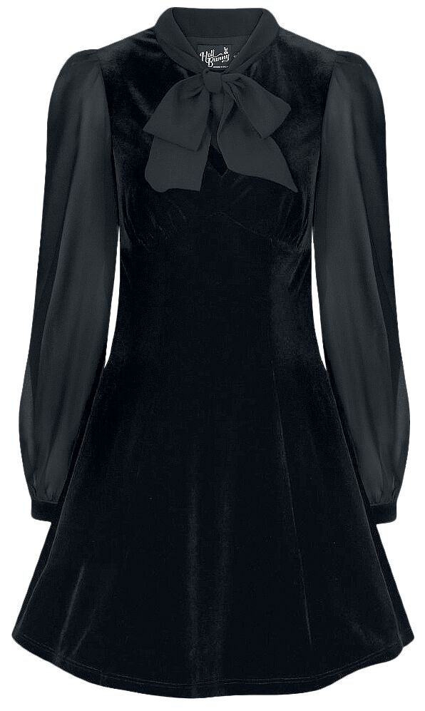 Hell Bunny Kurzes Kleid - Gabriella Mini Dress - XS bis 4XL - für Damen - Größe XS - schwarz