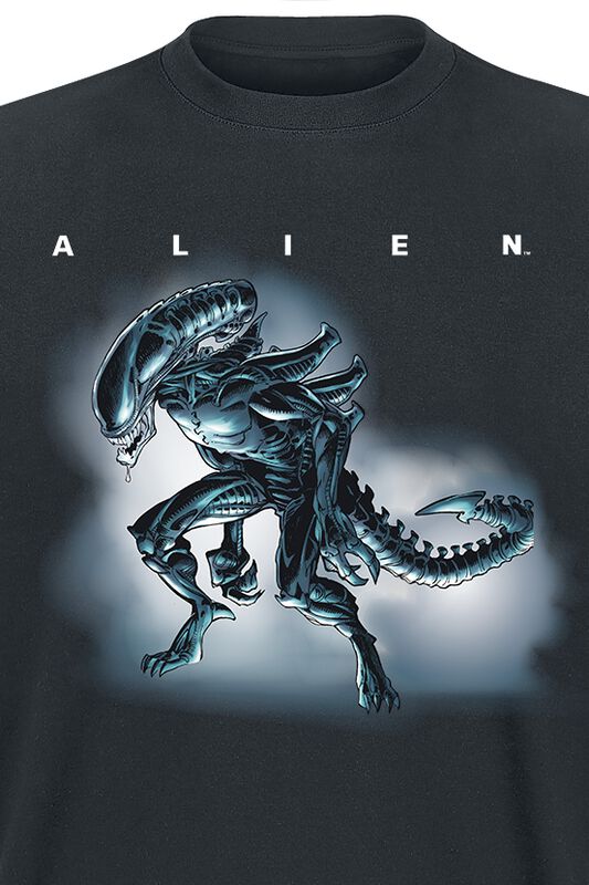 Filme & Serien Alien Drooling Through The Smoke | Alien T-Shirt