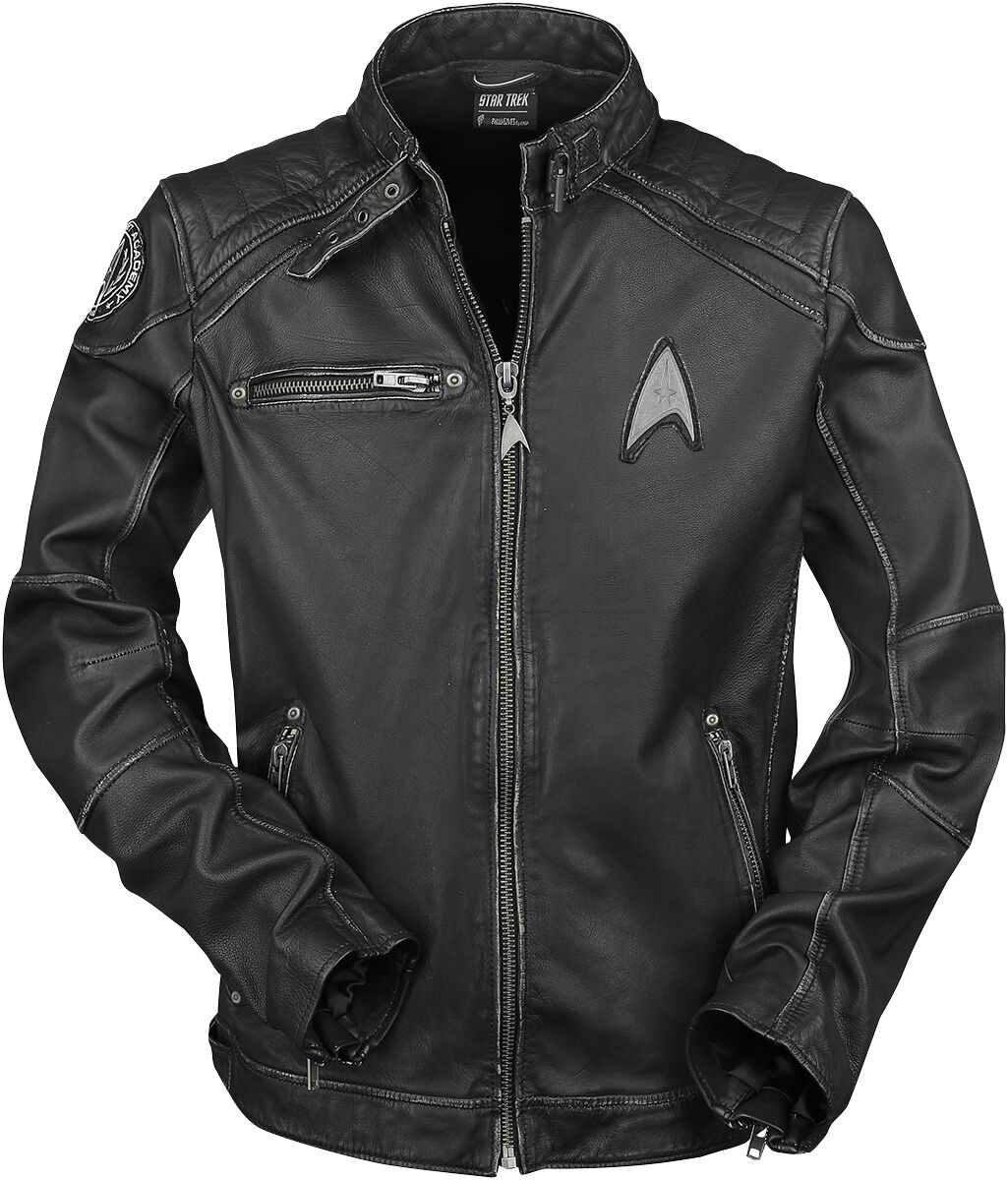 Levně Star Trek Starship Kožená bunda černá