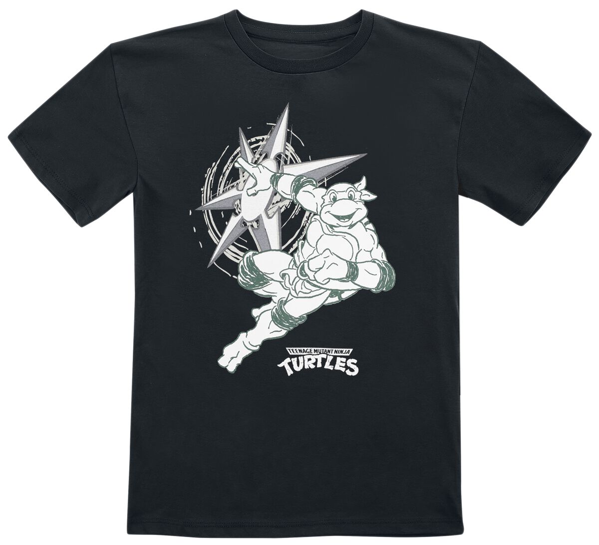 Image of T-Shirt di Tartarughe Ninja - Kids - Turtle Power - 104 a 128 - ragazzi & ragazze - nero