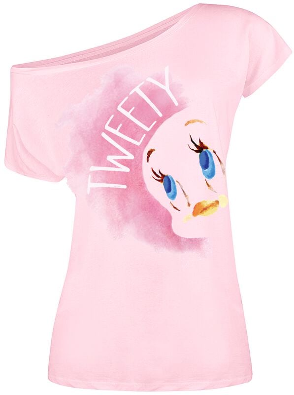 Looney Tunes Tweety Dream T-Shirt rosa in 3XL