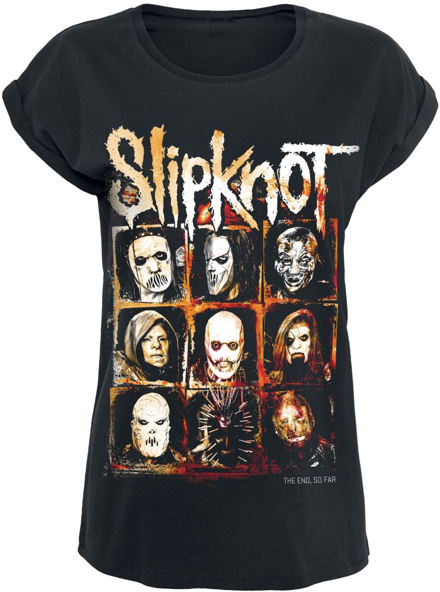 Slipknot The End, So Far Group Squares T-Shirt black