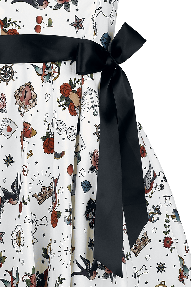 Thumbnail - Rock Rebel by EMP Free Spirit Kleid Mittellanges Kleid weiß in M