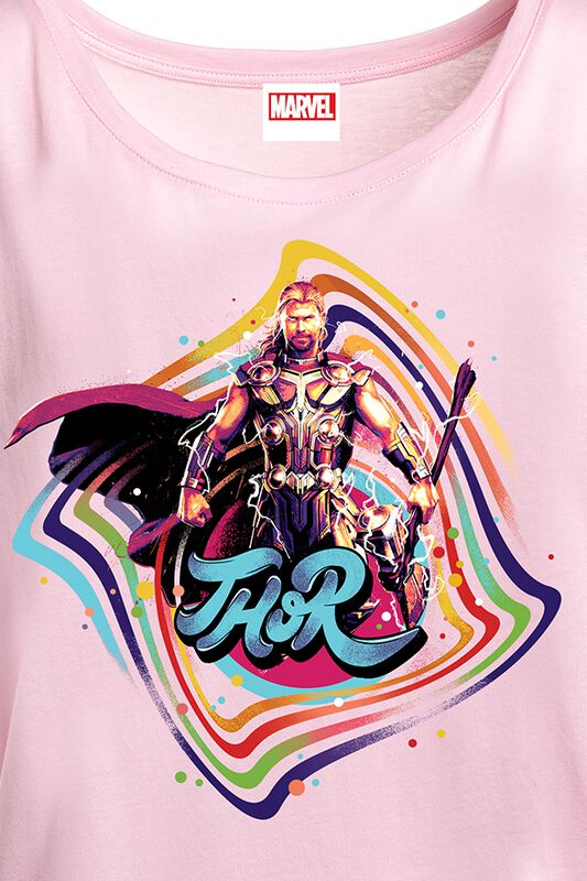 Filme & Serien Superheroes Love And Thunder - Retro Print | Thor T-Shirt