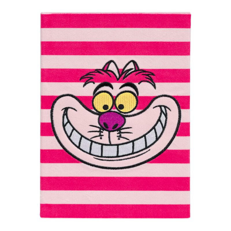 Alice i Eventyrland - Disney Notesbog - Notizbuch - Premium - Plüsch-Einband - Grinsekatze - Unisex - pink