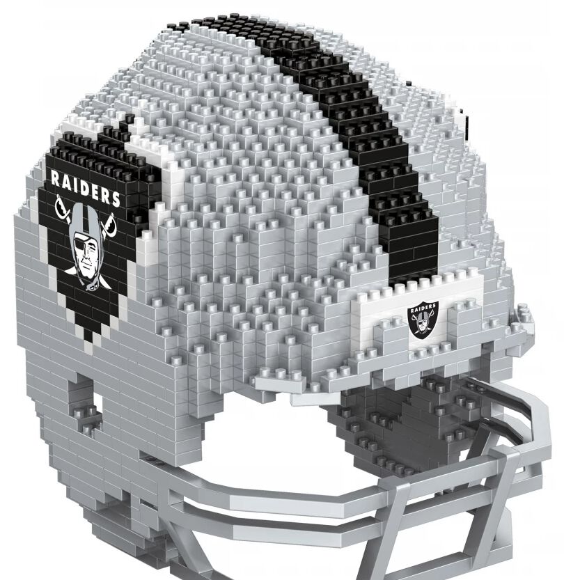 Jouets de NFL - Las Vegas Raiders - 3D BRXLZ - Replika Helm - pour Unisexe - gris/noir/blanc