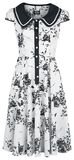 Tonal White Black Floral Day Dress, H&R London, Mittellanges Kleid