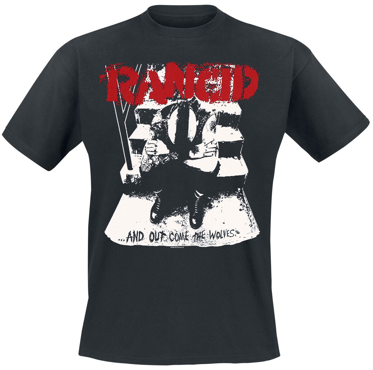 Rancid T-Shirt - Wolves - S bis XXL - für Männer - Größe S - schwarz  - Lizenziertes Merchandise!