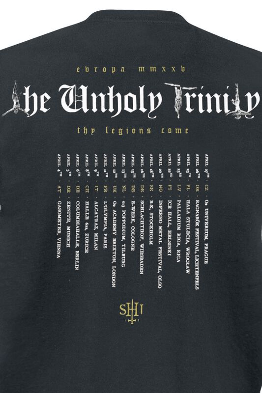 4068143346092 - The Unholy Trinity - The Unholy Trinity Tour 2025 T-Shirt schwarz in XL