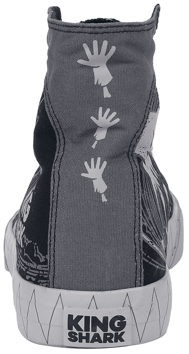 Suicide Squad - DC Comics Sneaker high - 2 - King Shark - EU41 bis EU46 - für Männer - Größe EU43 - schwarz/grau  - EMP exklusives Merchandise!