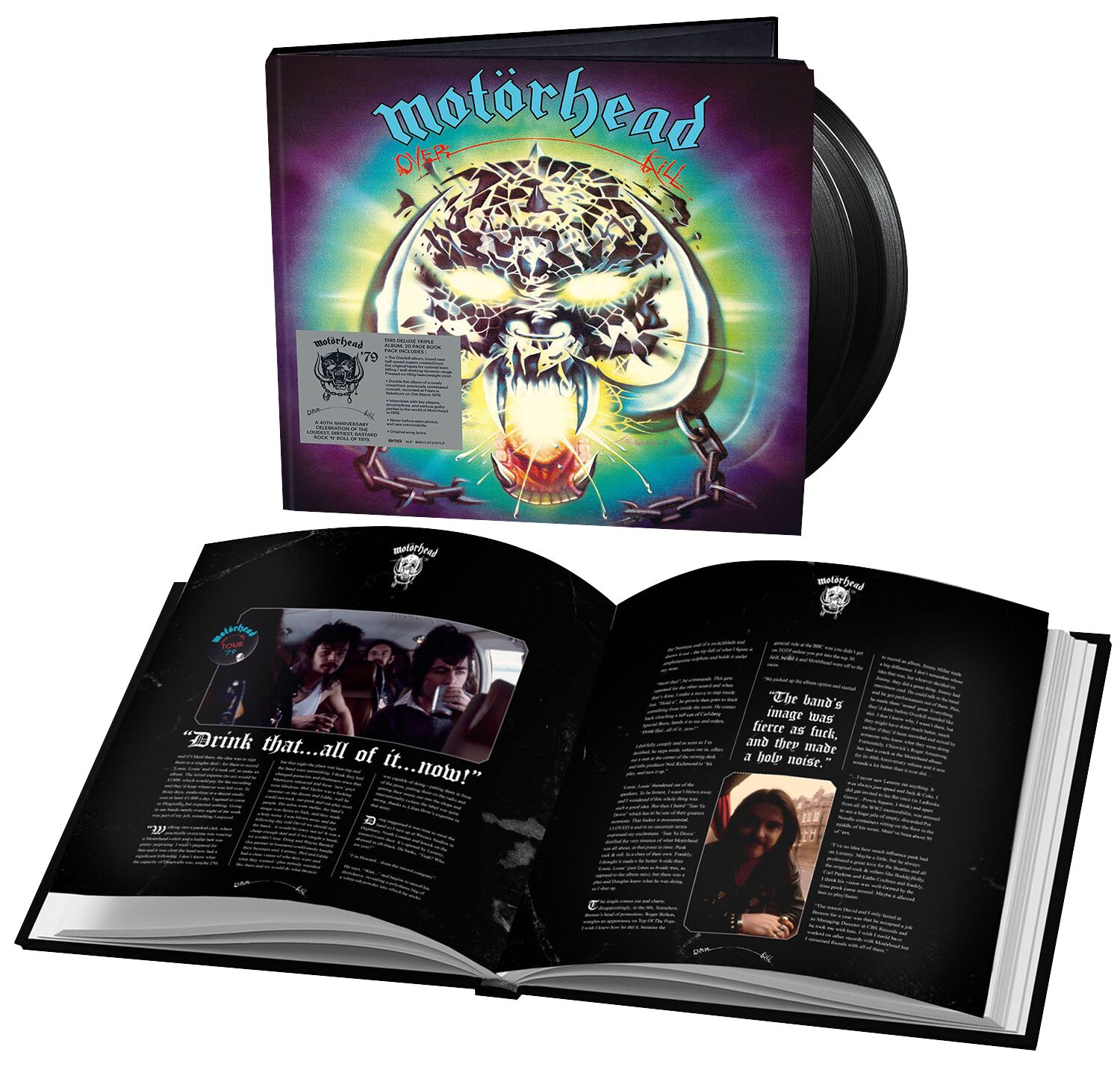 Image of Motörhead Overkill 3-LP Standard