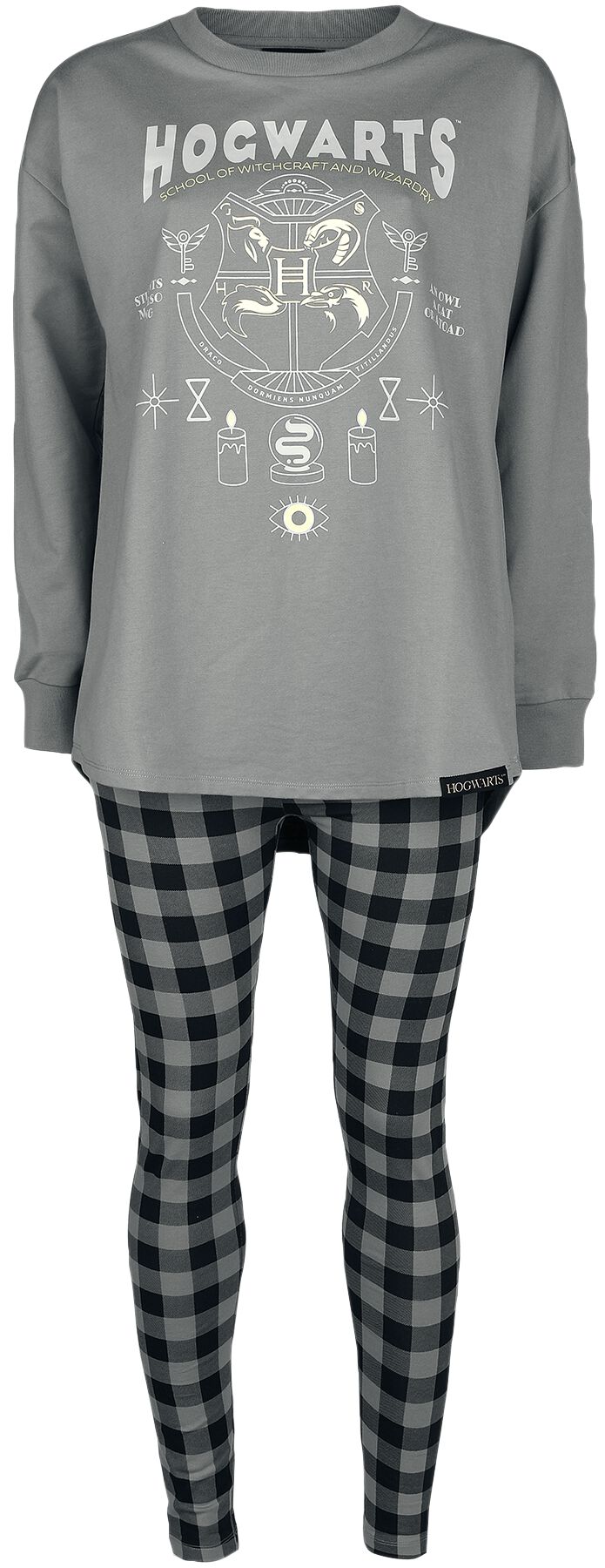 Pyjama de Harry Potter - Poudlard - XL - pour Femme - gris