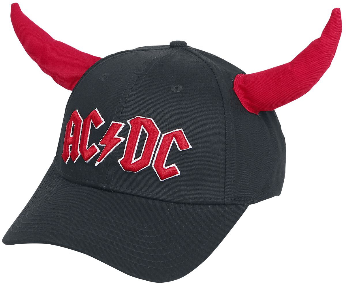 Image of AC/DC Hells Bells - mit Hörnern Baseball-Cap schwarz/rot