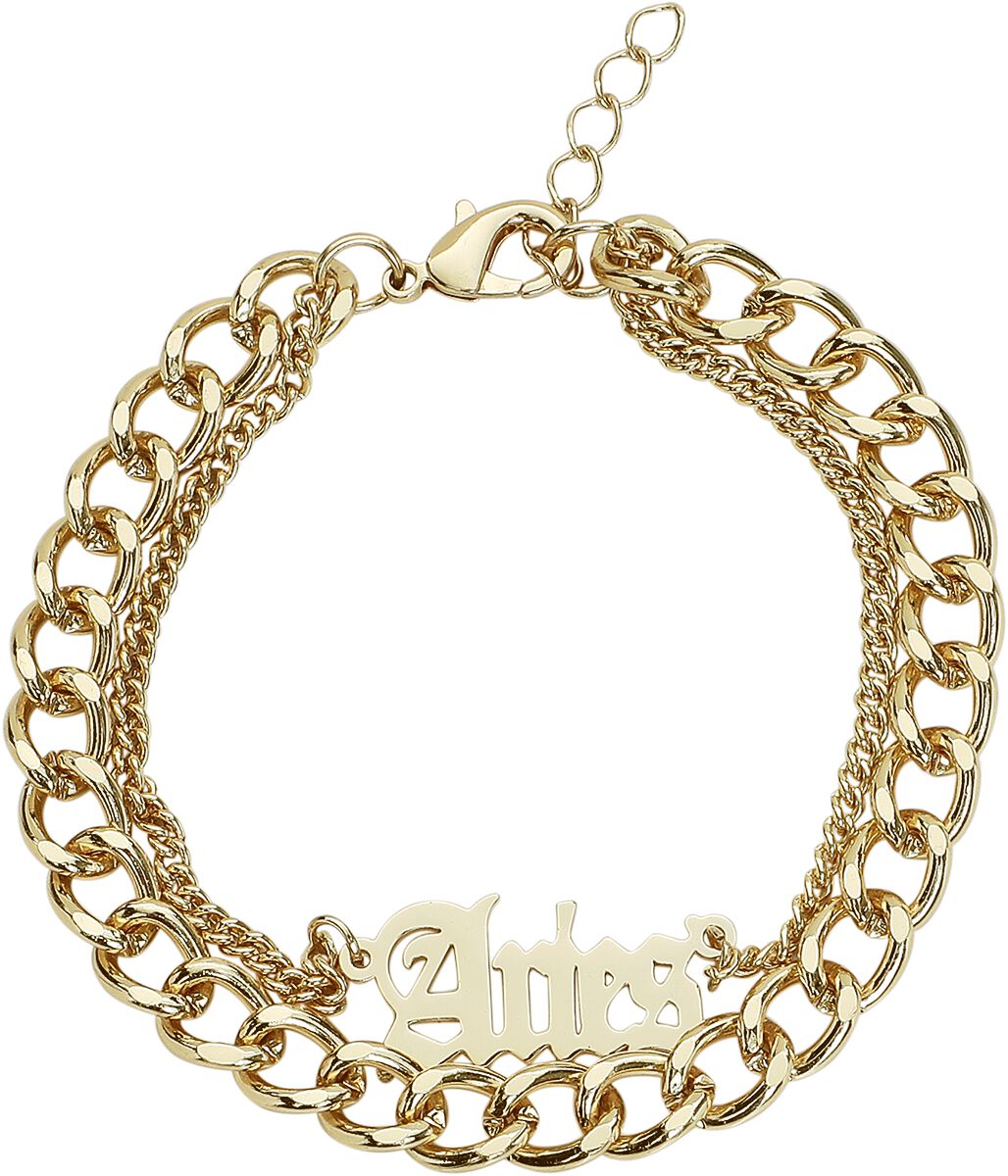 Urban Classics Zodiac Golden Anklet Aries Ankle Chain gold coloured