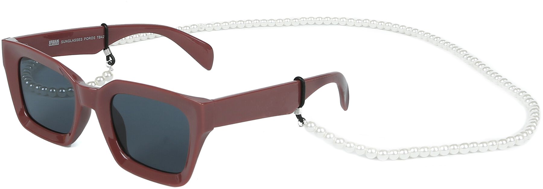 Sunglasses Poros With Chain Sonnenbrille schwarz/braun von Urban Classics