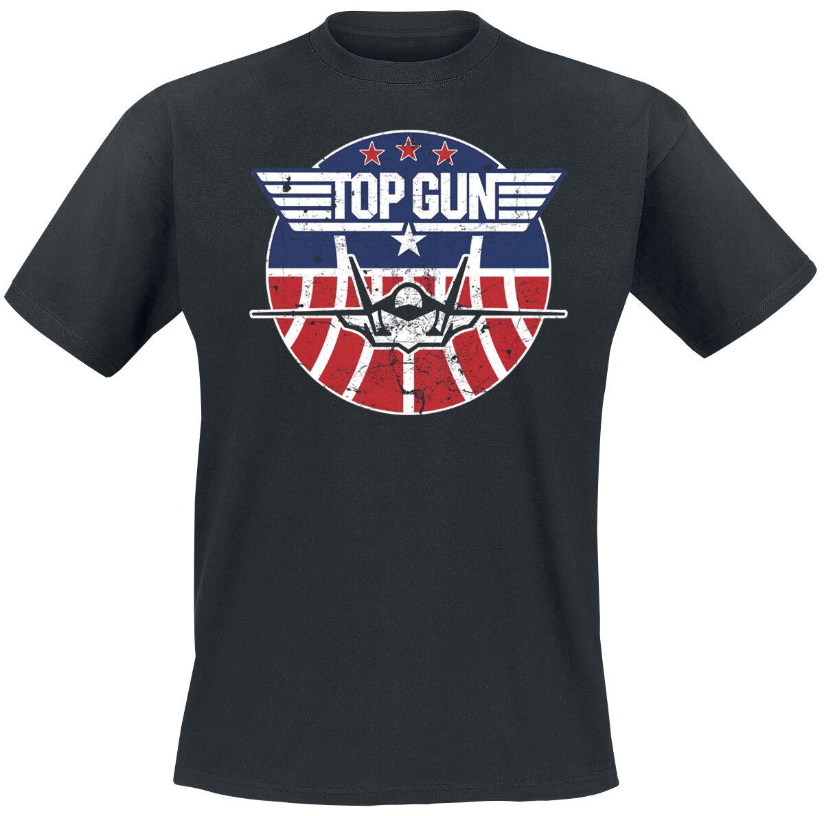 Top Gun T-Shirt - Maverick - Tomcat - S bis 5XL - für Männer - Größe 4XL - schwarz  - Lizenzierter Fanartikel