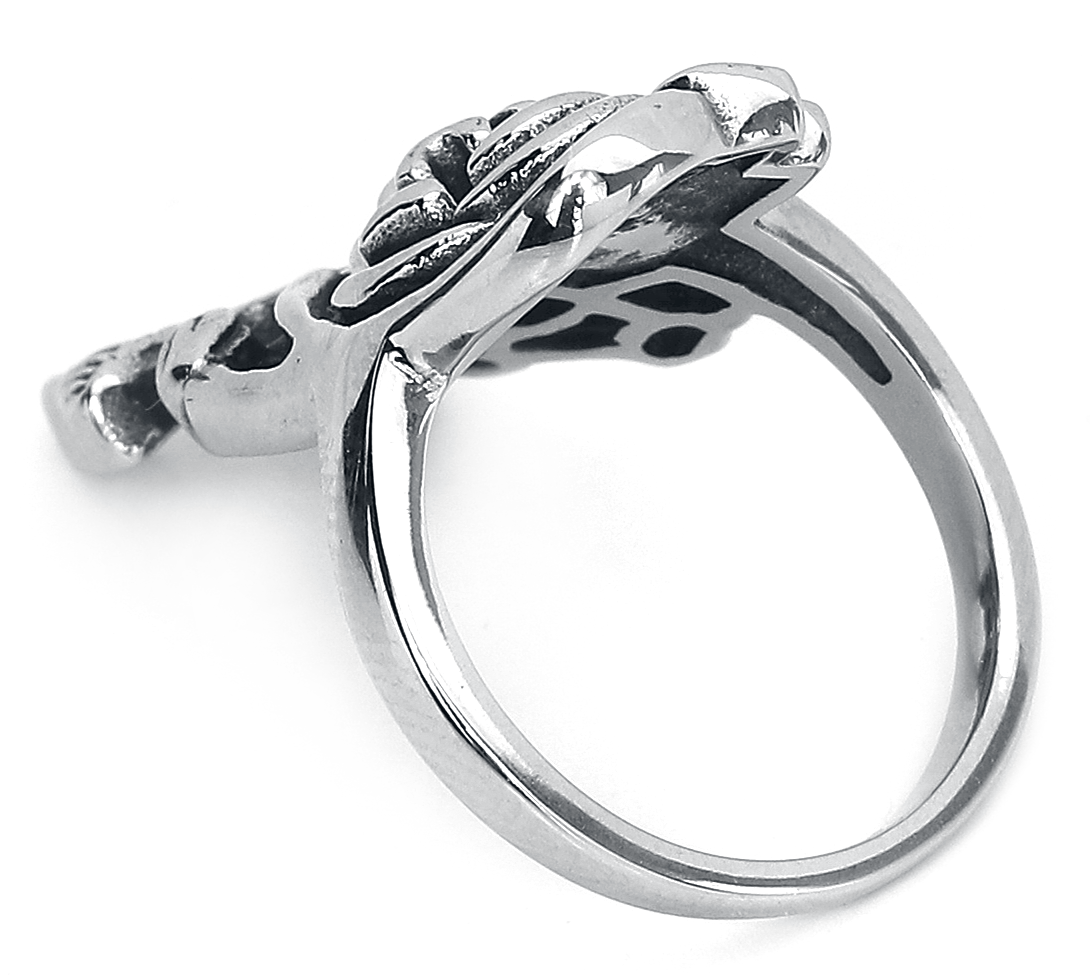 etNox Rose Ring silberfarben - 23.09% Rabatt