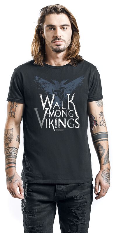 Große Größen Männer Valhalla - Walk Among Vikings | Vikings T-Shirt
