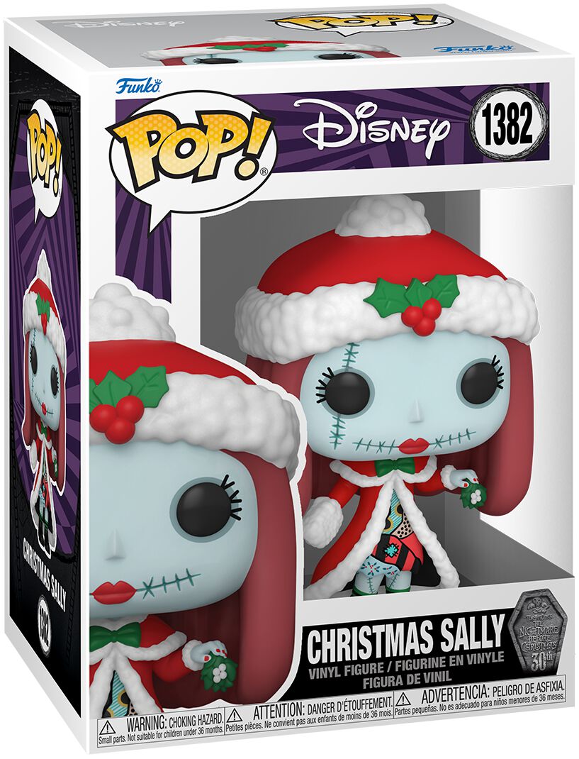 The Nightmare Before Christmas 30th Anniversary - Christmas Sally Vinyl Figur 1382 Funko Pop! multicolor