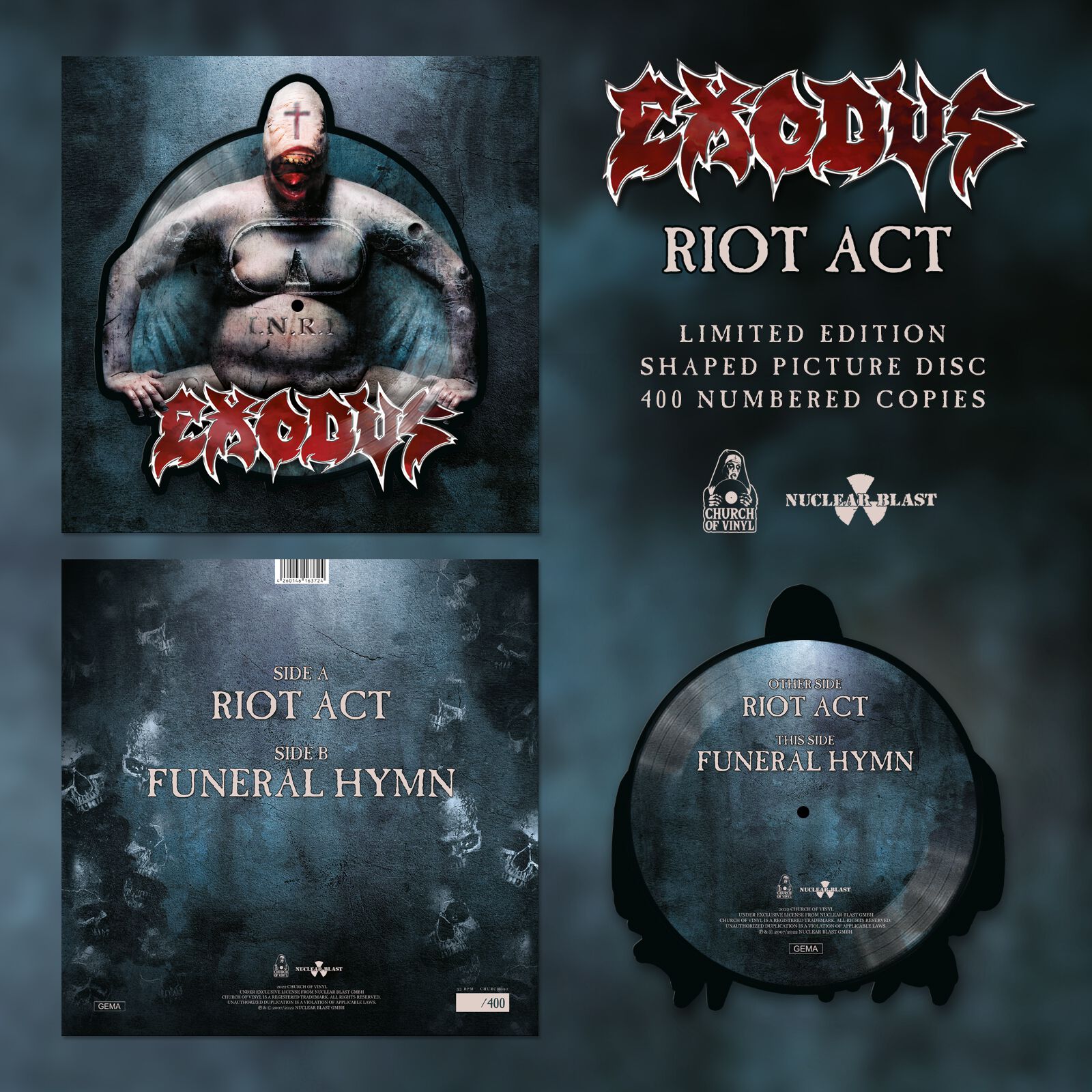 Riot act LP farbig von Exodus