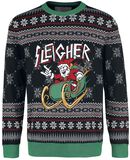 Sleigher Santa, Ugly Christmas Sweater, Weihnachtspullover