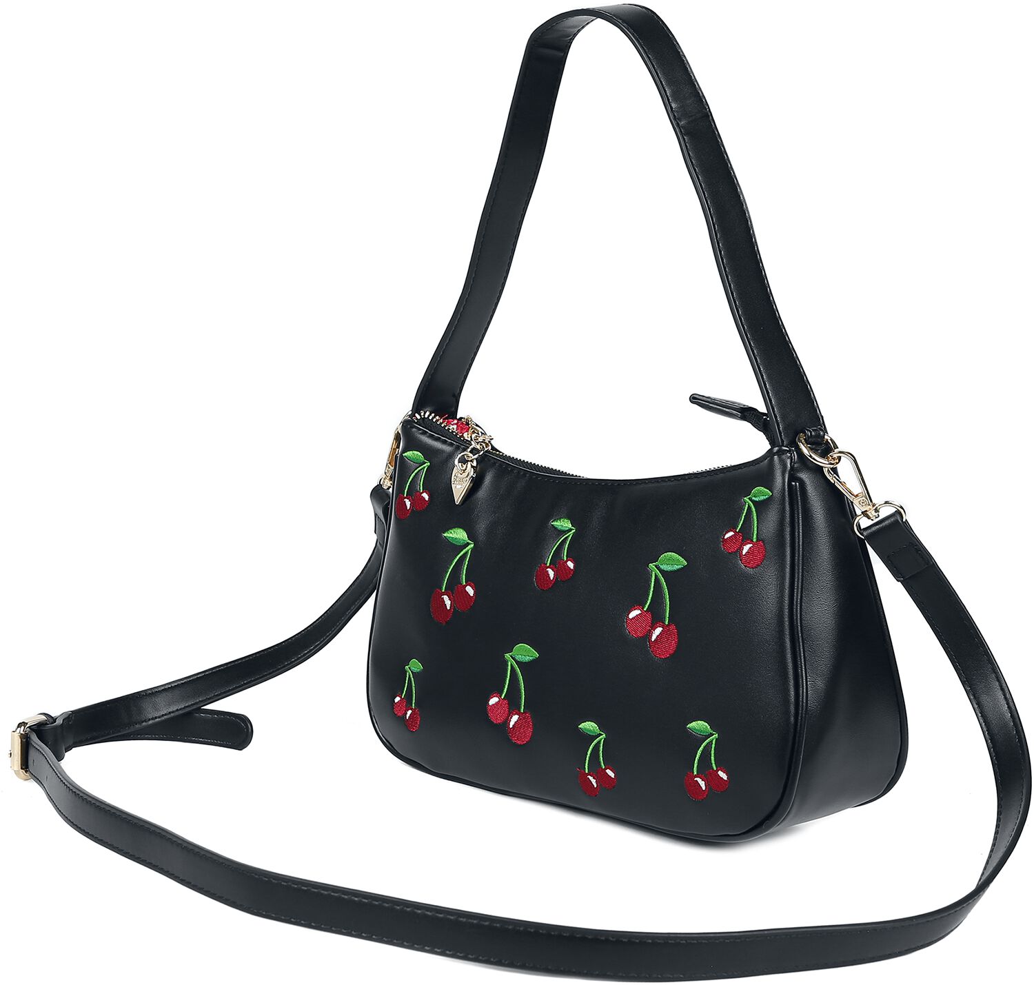 Banned Retro Handtasche - Wild Cherry - für Damen - schwarz/multicolor